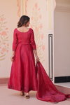 Ka 1230 Gold Crush With Beads Embroidery Work Gown With Dupatta Suppliers In India